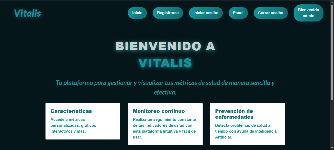 Vitalis - Plataforma de telemedicina y monitoreo de salud